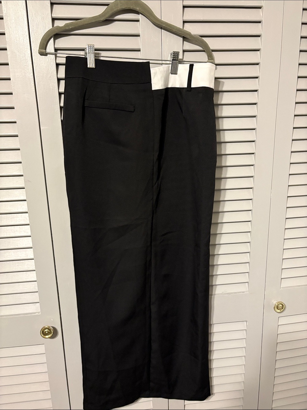 Fashion Nova Black Skirt with White Waistband - Picture 2 of 2